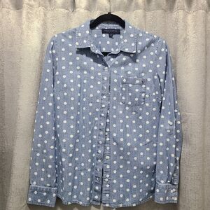 Tommy Hilfiger Light Blue Polka Dot Shirt‎